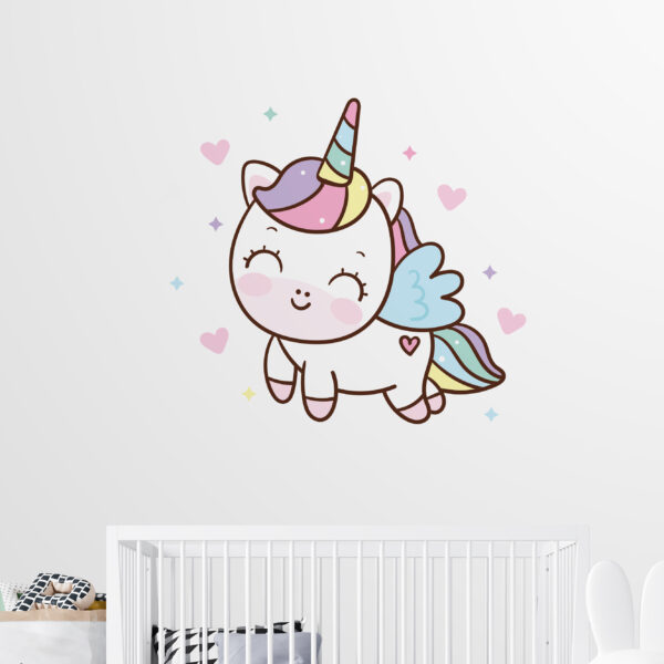 סטיק שופ - מדבקות קיר - לחדרי תינוקות - Unicorny